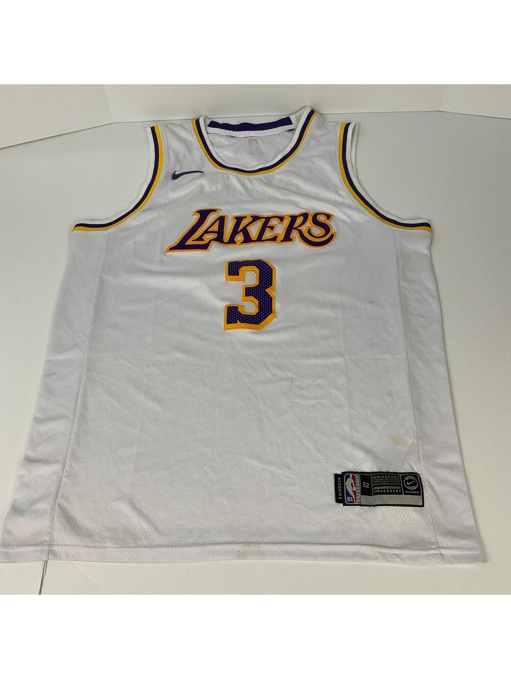 Los Angeles Lakers Anthony Davis #3 Basketball Jersey Size Large